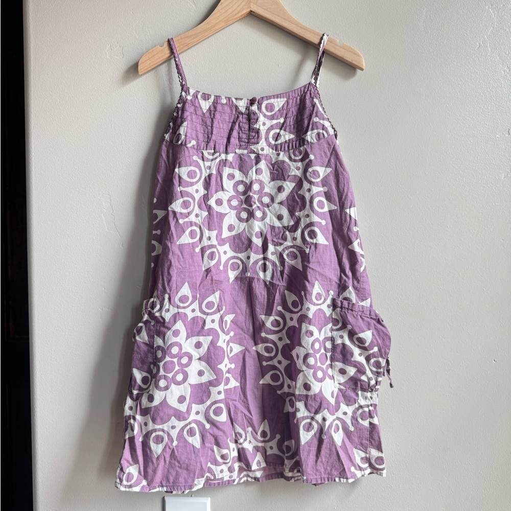 Mini Boden Purple Floral Print Midi Dress Coquette Scandi Baby Feminine Boho 7 - Picture 3 of 3